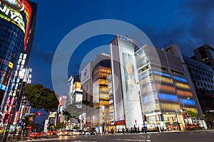 The commercial street in Ginza - Tokyo