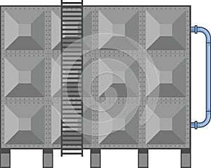 Commercial Water Tank Vector