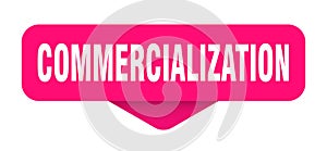 commercialization sticker. commercialization sign on transparent background