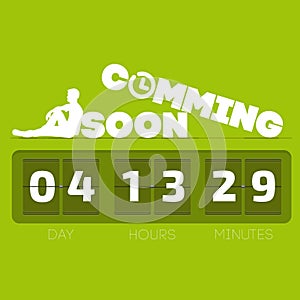 Comming soon with countdown timer photo