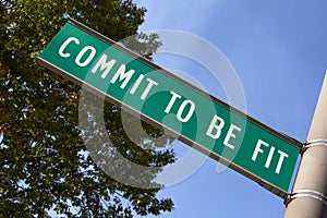 Commit to be Fit sign