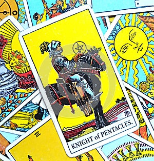 Knight of Pentacles Tarot Card Building a Business/Empire Business Man Investing in Future