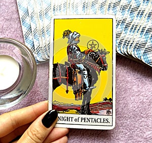 Knight of Pentacles Tarot Card Building a Business/Empire Business Man Investing in Future