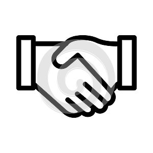 Commitment  thin line vector icon