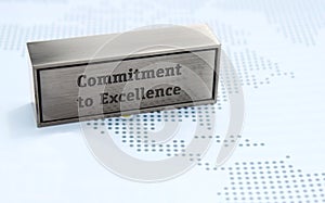 Commitment to excellence value photo