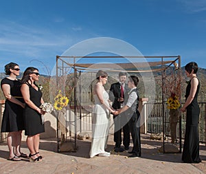 Committed Gay Couple in Ceremony