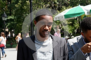 Committed perform a session in Washington Square Park