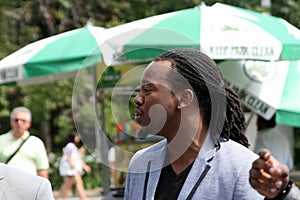 Committed perform a session in Washington Square Park