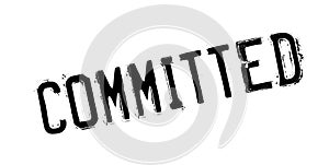 Committed rubber stamp photo
