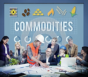 Commodities Demand Distribution Economy Concept