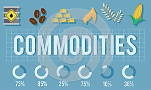 Commodities Demand Distribution Economy Concept