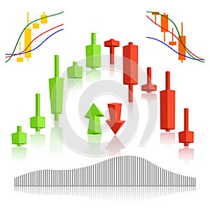 Commodity, Forex trading vector photo