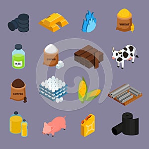 Commodity Icons Set photo