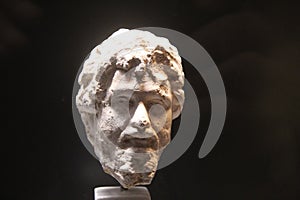 Commodus Head in Graeco roman museum