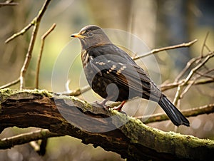 Common Blackbird Turdus merula at