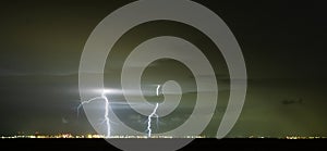 Lightning Cloud to Ground Double Bolt