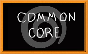 Common Core on Chalkboard