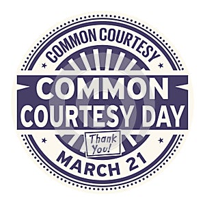 Common Courtesy Day stamp