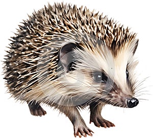Common Hedgehog. Close-up image of Common Hedgehog. Generative AI.