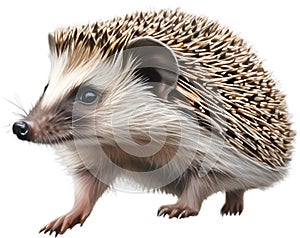 Common Hedgehog. Close-up image of Common Hedgehog. Generative AI.