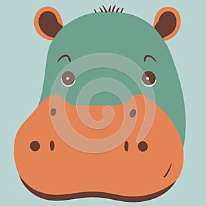 common hippopotamus herbivore mammal animal face