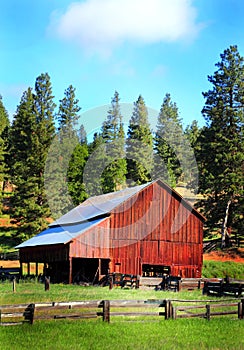 Common Rustic Old Working Barn