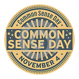 Common Sense Day, November 4