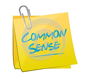 common sense memo post illustration design