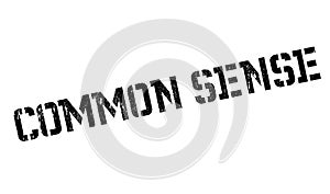 Common Sense rubber stamp