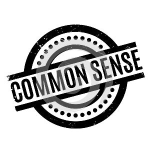 Common Sense rubber stamp