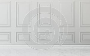 Common space in house.empty room. classic interior design.