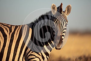 Common zebra of Namibia