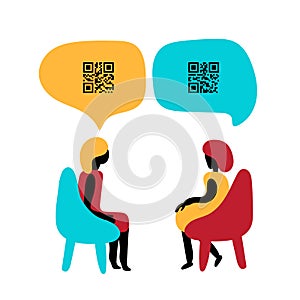 Communicate with Coded Messages Using QR Code