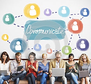 Communicate Connection Conversation Discussion Concept