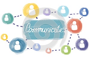 Communicate Connection Social Media Interact Concept