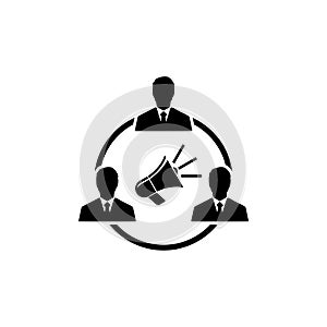 Communicate icon isolated on white background