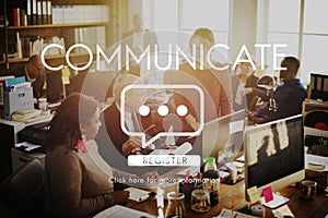 Communicate Speech Technology Connection concept