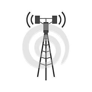Communication antenna tower icon