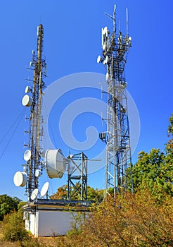 Communication antenna towers