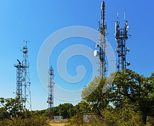 Communication antenna towers