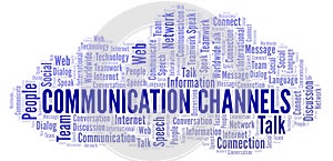 Communication Channels word cloud