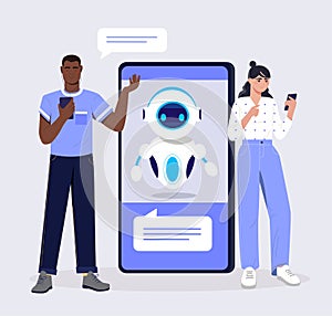 Communication with chatbot online