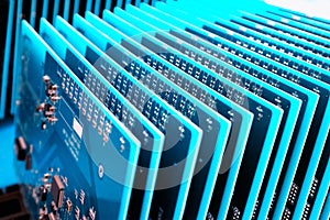 Communication circuit board closeup