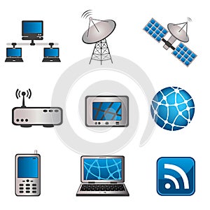 Communication and computer icon set
