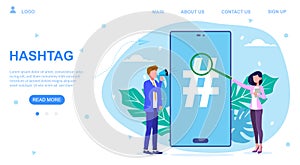 Communication concept with searchable Hashtag