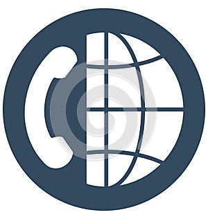 Communication, conference call Isolated Vector Icon can be easily edit and modify