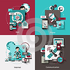 Communication Design Concept Set