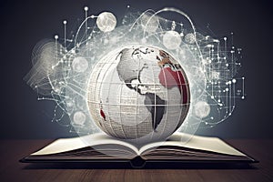 IT Communication - e-learning - internet network as knowledge base