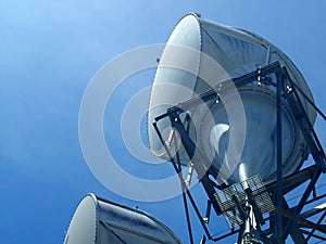 Communication Equipment with Blue Sky Background