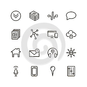 Communication flat icon